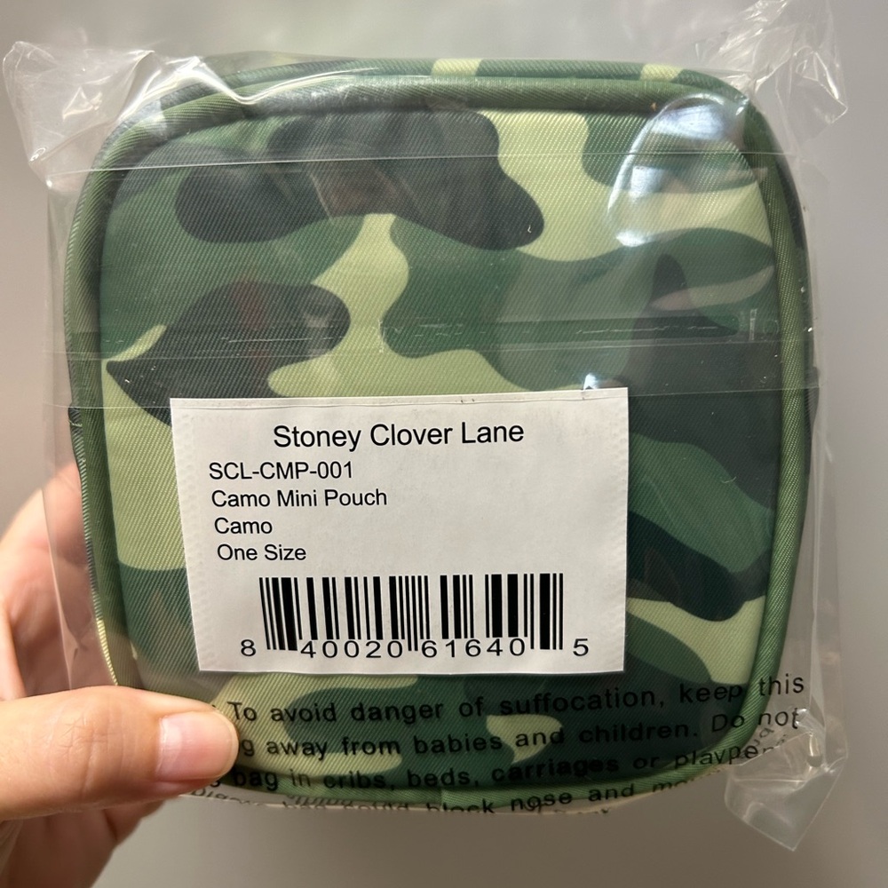 BNWT Stoney Clover Lane mini pouch Camo 1